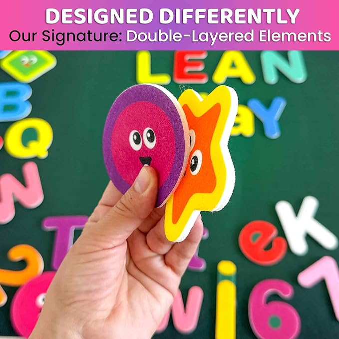 QUOKKA ABC Felt Board for Kids 3-5 Years Old - Social Emotional Preschool Learning Activities for Ages 3-4 - Educational Flannel Toy Speech Therapy Gift