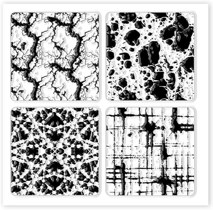 CHGCRAFT Marble Silicone Clay Texture Mat - Square Silicone Texture Stamps for DIY Clay Jewelry & Decorative Card Making
