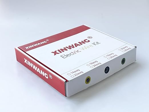 20 Gauge Electrical Wire,20 awg Silicone Wire-XINWANG 20 Gauge Stranded Tinned Copper Wire with Silicone Insulation(OD: 1.75 mm) 6 Colors,20ft Each, Hook Up Wire Kit