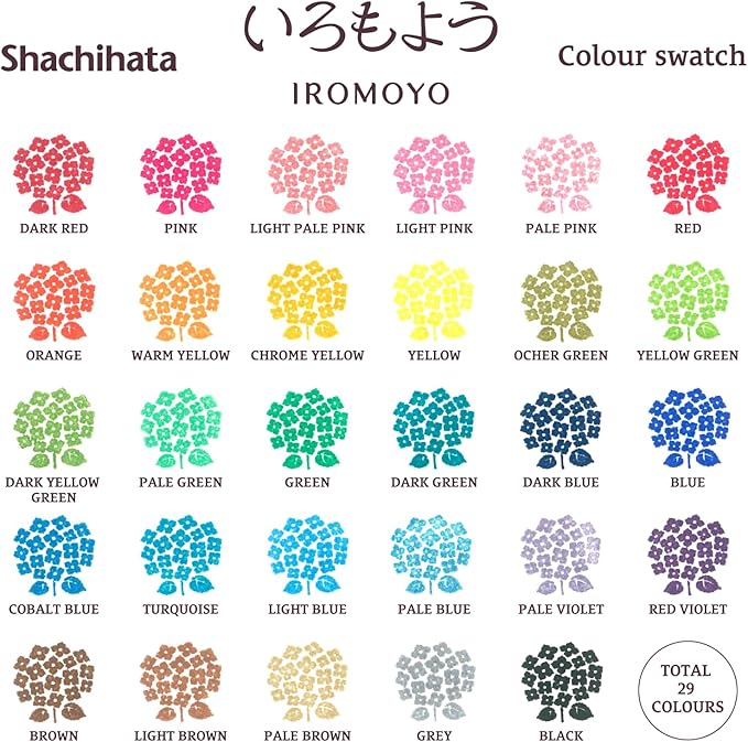 IROMOYO Stamp PAD, Traditional Japanese Ink Colour, Oil-Based Ink pad - Light Pale Pink