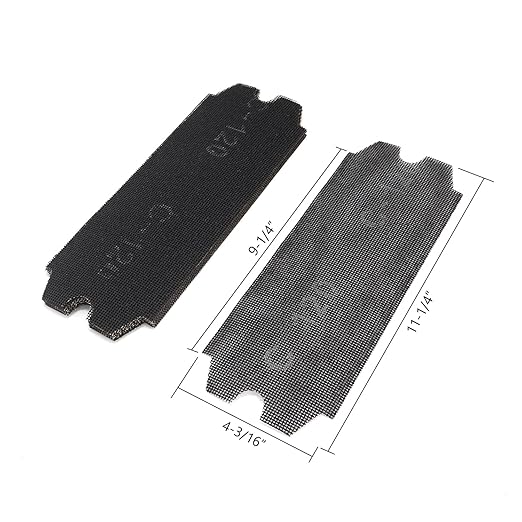 SCOTTCHEN Drywall Sanding Screen Mesh Sheet 11-1/4" x 4-3/16" Grit: #60,80,120,220,320-20pcs