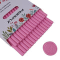 30 Pieces 7mm Sealing Wax Sticks for Glue Gun,PORXFLY Mini Wax Seal Sticks Great for Seals Stamp,Cards Envelopes,Wedding Invitations,Gift Wrapping,Wine Packages (Pink)