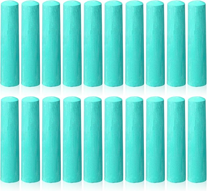 20 Pcs Sidewalk Chalks for Kids Non Toxic Jumbo Chalk for Party Gift Outdoor Art Classroom Play Painting (Green)