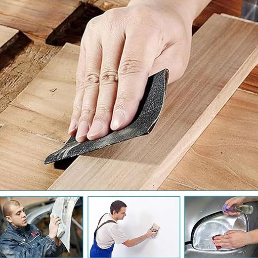 Sandpaper 36 Sheets 280/320/400/600/800/1000/1500/2000/3000 grit Assorted Wet Sanding Paper Automotive Sandpaper Assortment, for Car Wood Metal Furniture 9x3.6 Inch