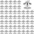 50 Pairs Silver Metal Pin Backs, Butterfly Tie Tacks Blank Pin Keepers Enamel Pin Locking Backs for Clothes Brooch Uniform Badges Lapel Hat Tie Tack Craft Making Jewelry Making