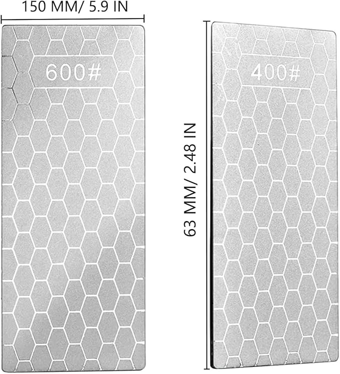 Diamond Sharpening Stone for 6 PCS Diamond Plate Honing Stone for Kitchen Sharpening Dull Knives Grindstone (SET-B)