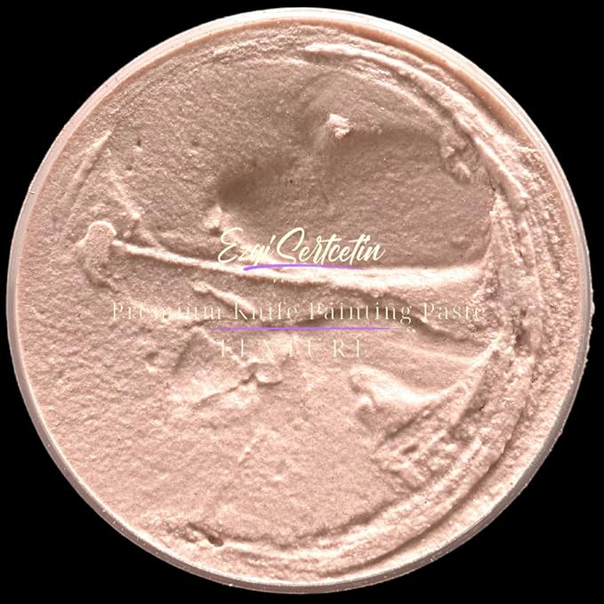 Premium Palette Knife Painting Paste|Texture Paste|Authentic Bright Colors|Ready to Use|Easy to Apply| 6oz (Peach 'N Cream)