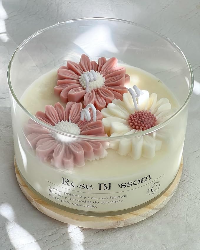 Daisy Candle Mold 2pack, Daisy Silicone molds for Candles, for soap,Candles,Resin,Polymer Clay, Plaster and More DIY Craft