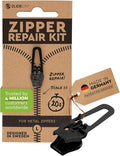 ZlideOn Zipper Pull Replacement - 1pcs, Black, Normal (L) - 5A - Instant Zipper Replacement Slider for Metal Zippers