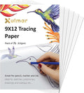 Xulmar 9x12 Tracing Paper 63 GSM - Pack of 75 Sheets Tracing Paper for Sewing Patterns, Drawing Overlays & Sketching on Art Paper & Sketch Book