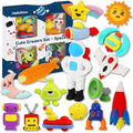 Erasers Set for Kids, Space Astronaut Pencil Eraser Bulk for Kids, Take Apart Puzzle Erasers for Classroom Prizes, Game Reward, Egg Fillers, Back to School Gift for Boys and Girls Desk Pets