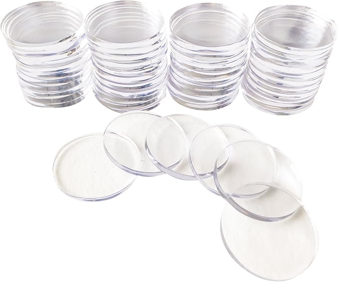 Yuanhe Clear Acrylic Poker Chip Spacers,50pcs/100pcs/200pcs