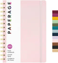 PAPERAGE Lined Spiral Journal Notebook, (Blush), 160 Pages, Hardcover Journal for Women & Men, Medium 5.5 in x 8 in - 100 GSM, Thick Paper, Spiral Notebook for Work, School & Journaling