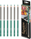 Creative Mark Cezanne Premium Colored Pencils Emerald 6 Pack - Highly-Pigmented Drawing Pencils - Coloring Pencils for Drawing, Blending, Coloring, and More