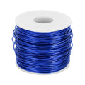 MECCANIXITY 15 Gauge Anodized Aluminum Craft Wire Bendable Bonsai Training Wire 223 Feet 1.5mm for Sculpting Crafts Wreath Floral Beading Jewelry Making, Dark Blue