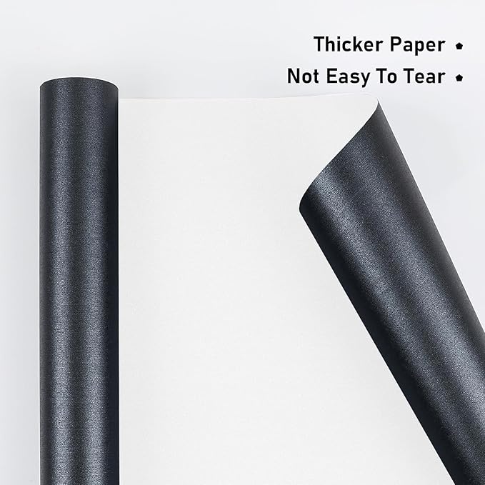 NESCCI Matte Wrapping Paper,Solid Color Pearly-Lustre Paper-3 Roll,17 Inches X 32.8 Feet Per roll.Gift Wrapping Paper,Perfect for Wedding,Valentine's Day,Birthday, Christmas,Baby Shower.