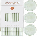 Sage Green Wax Seal Sticks, ONWINPOR 20pcs Glue Gun Wax Sealing Sticks Suit to 0.28'' Glue Gun, Wedding Invitations, Envelope (Vaiilla Green)