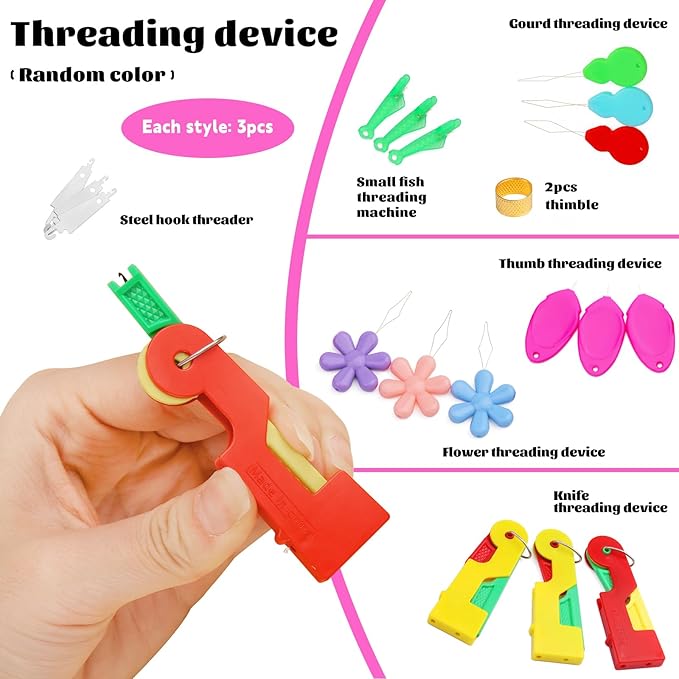 Fedmut Needle Threaders for Hand Sewing Embroidery Needle Threader Tool 20pcs for Hand Sewing, Sewing Machine, DIY Craft Project