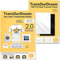 TransOurDream Tru-Iron on Heat Transfer Paper for Light Fabric (20+2 Sheets, 8.5x11") Printable Iron on Transfers Paper for Inkjet Printer & Heat Transfer Vinyl for T Shirts (L2-BW-22)