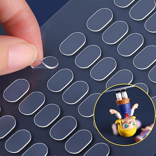 Adhesive Stick dots Two-Sided Sided Mounting Putty Stick Tack for Wall Hanging Crafts Balloons Festival Party Decorations,Clean Removable(0.31"*0.51"-800)