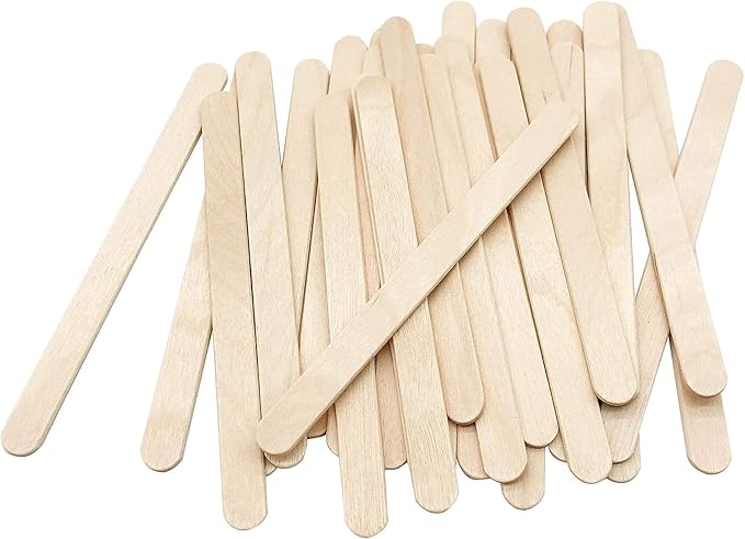 1000 Pcs Craft Sticks Ice Cream Natural Wood Popsicle Craft Sticks 4.5 inch Length Treat Ice Pop for DIY Crafts