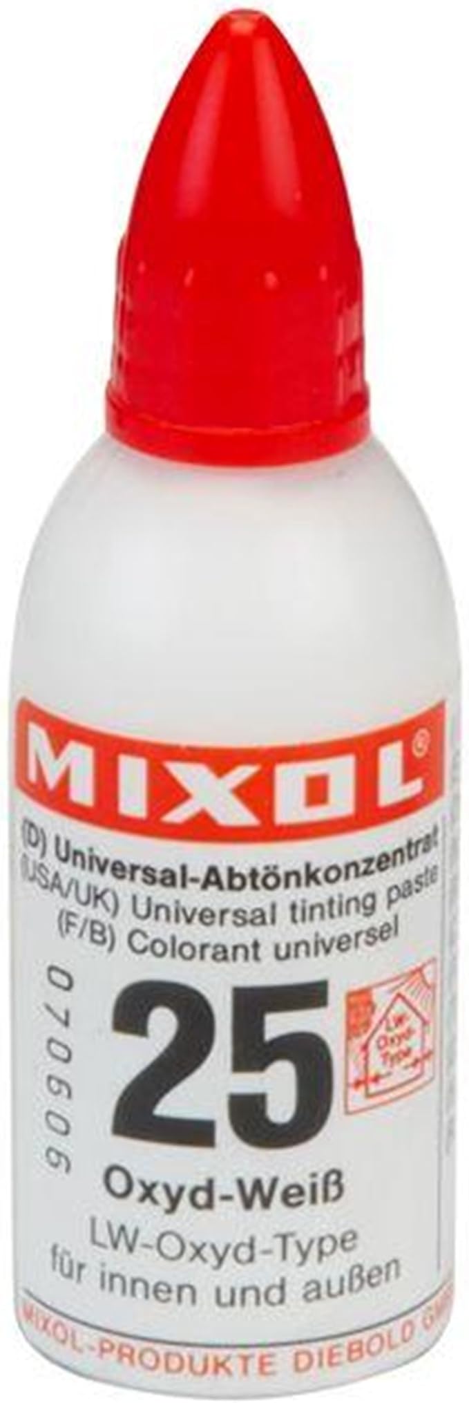 Mixol Universal Tints, Oxide White #25, 20Ml
