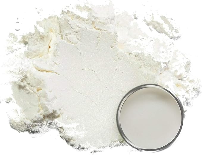 Eye Candy Pigments Premium White Mica Powder - Shide (25gr) - for Epoxy, Resin, Soap, Paint, Woodworking, Acrylic Pouring, Bath Bombs, Fishing Lures - DIY Arts and Crafts Additive