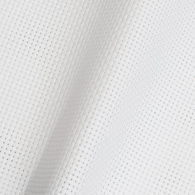 Aida Cloth 11 Count Cross Stitch Fabric,19×28inch (11CT,White)