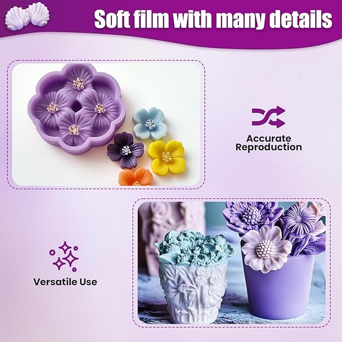 Silicone Mold Making Kit 130oz Platinum Silicone Rubber 15A Liquid Silicone Mixing Ratio 1:1 for Casting Resin Molds and DIY Jewelry Molds
