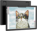 HIUKCOLED Rechargeable A4 Light Pad, Battery Powered Light Board with Top Clip＆Stand, Stepless Dimmable＆6-Level Brightness Adjustable, Wireless LED Tracing Box for Diamond Painting,Drawing,Sketching