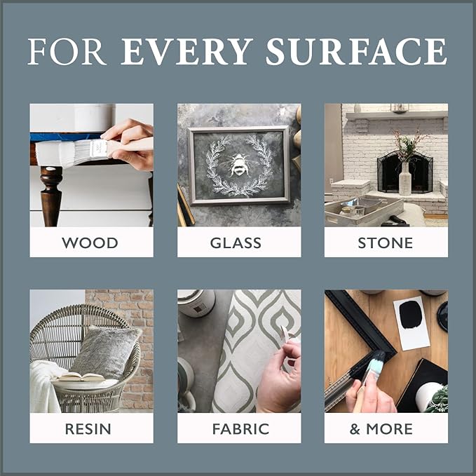 AMY HOWARD AT HOME Chalk-Based One Step Paint for Furniture, Cabinetry, Decor, Finish, and More | No Stripping, Sanding, or Priming | Ultra-Light Base | 32 Ounce | Chelsea Square