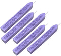 Yoption 5 Pcs Totem Fire Manuscript Sealing Seal Wax Sticks with Wicks Cord Wick Sealing Wax for Postage Letter Retro Vintage Wax Seal Stamp (Purple)