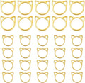 Hilsayum 30PCS Cat Stitch Marker Knitting Stitch Markers Metal Crochet Markers Ring Crocheting Accessories for Weaving, Handmade Crafts