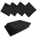 8 Pcs Black Adhesive Foam Padding, Closed Cell Foam Sheet 1/4“ Thick 6 Inch X 6 Inch, Neoprene Rubber Pad Self Stick Anti-Slip Adhesive Anti Vibration Pad (6inX 6inX 1/4in, 8)