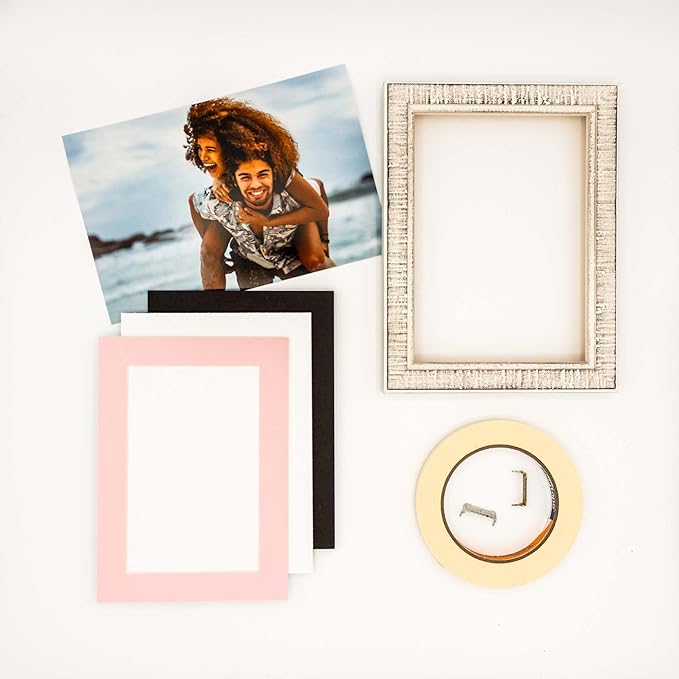 5x7 Mat for 8.5x11 Frame - Precut Mat Board Acid-Free Soft Pink 5x7 Photo Matte Made to Fit a 8.5x11 Picture Frame, Premium Matboard for Family Photos, Show Kits, Art, Picture Framing, Pack of 1 Mat