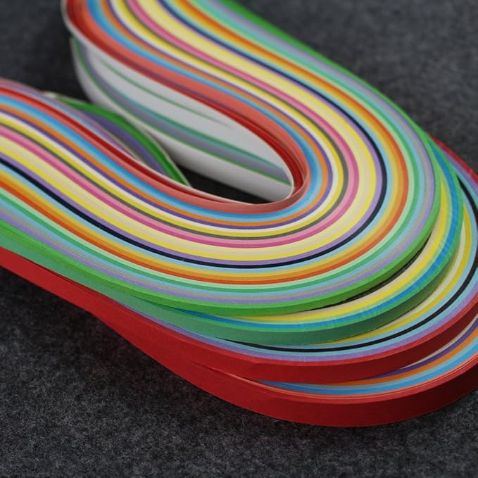 IMISNO Paper Quilling Strips Set 1040 Strips 26 Colors (3/5/7/10mmx38cm,Pack of 4 Sets)