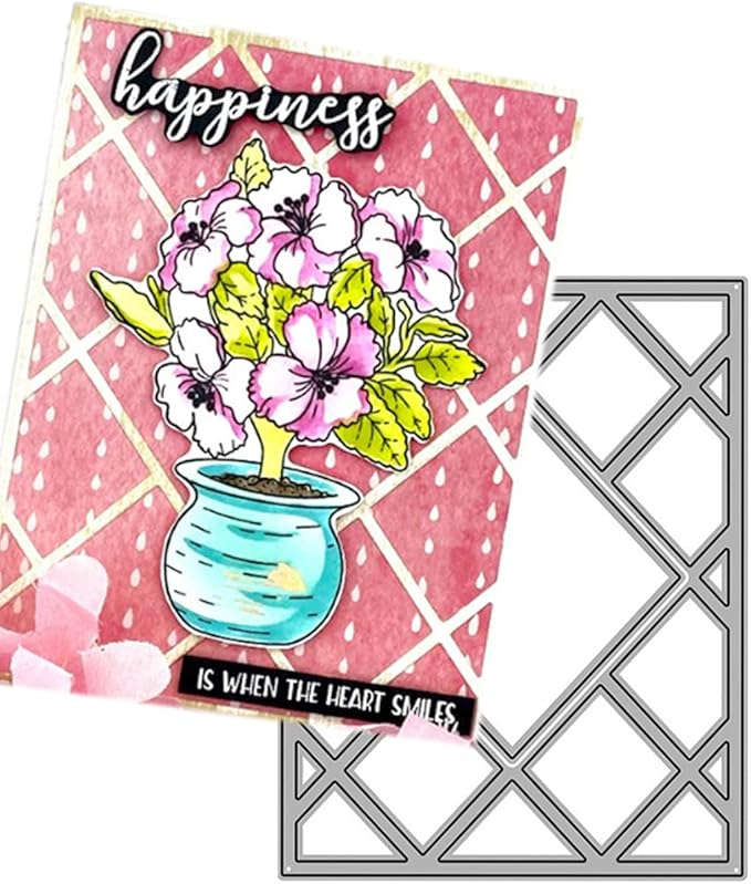 Mvchifay Cutting Dies for Card Making Metal Die-Cuts Scrapbooking Tool Hollow Frame DIY Craft Punch Template Embossing for Paper Album Decor (Style-A)