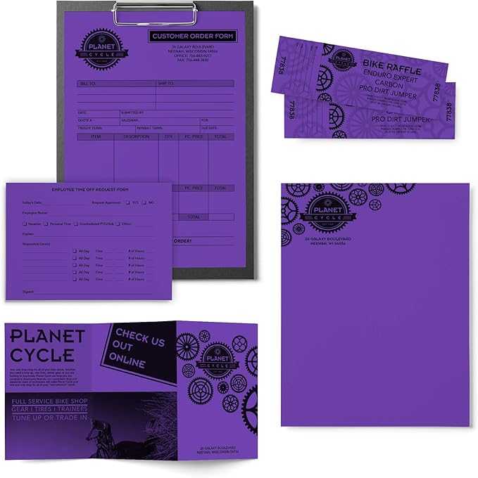 Astrobrights Mega Collection, Colored Paper, Ultra Purple, 625 Sheets, 24 lb/89 gsm, 8.5" x 11" - MORE SHEETS! (91691)