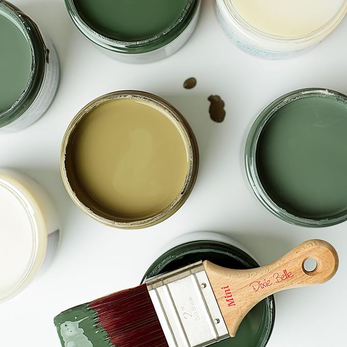 Dixie Belle Paint Company Chalk Finish Furniture Paint - English Ivy (32oz) - Matte Muted Green Chic Chalk Mineral DIY Furniture Paint