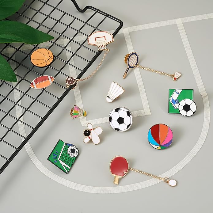 Mixed Enamel Pins for Backpacks, Beadthoven Cute Enamel Brooch Pins Set, Funny Backpack Pins, Aesthetic Lapel Badge Pins Bulk for DIY Clothes Accessories Holiday Gifts