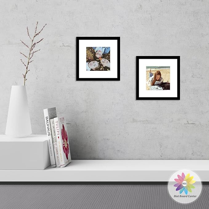 Mat Board Center, Pack of 20, 16x16 for 12x12 White Photo Picture Mats - Acid Free, 4-ply Thickness, White Core - for Pictures, Photos, Framing