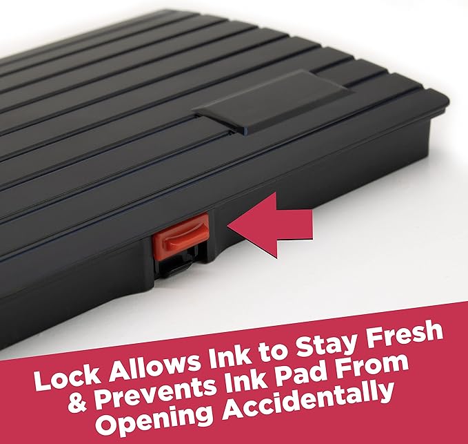 Large Premium Purple Ink Stamp Pad - 5" by 7" - Quality Felt Pad