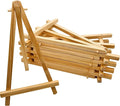 7.5 Inch Mini Wood Display Easel, 10 Pcs Tabletop Easels for Displaying Photos, Picthres