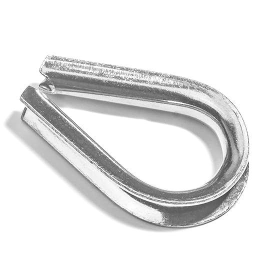 Heavy Duty Stainless Steel Thimbles for 1/2” Cables, T316 Marine Grade – Lot of 100