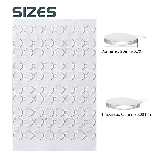 Adhesive Stick dots Two-Sided Sided Mounting Putty Stick Tack for Wall Hanging Crafts Balloons Festival Party Decorations,Clean Removable(0.79"*0.79"-540)