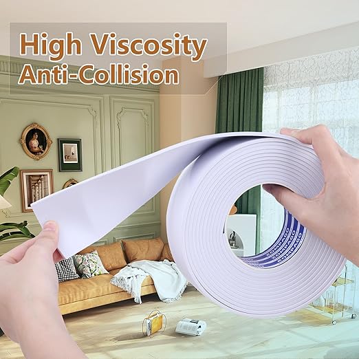 EVA Self - Adhesive Foam Tape | 16.4ft Length, 1.6in Widths,White,| Winter - Ready Waterproof, Dustproof, Soundproof Weather Stripping for Windows, Doors & More to Block Chilly Drafts