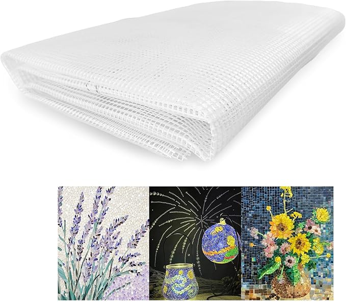 40" X 76" Mosaic Mesh for Back Mounted Tile 21 Square Feet Fiberglass Mosaic Mesh Backing Boast for Tile Installation Supplies Tools