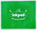 GTLZLZ Large Ink Pad for Rubber Stamps, 5" x 4" Washable Craft Stamp Pad for Kids, Fingerprint Ink Pad for Paper, Scrapbooking, Wood Fabric (Green)