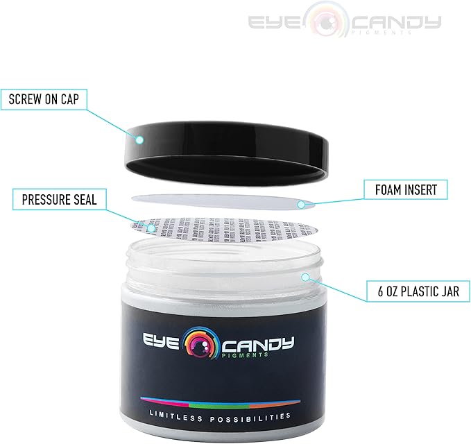 Eye Candy Pigments Premium Grey Mica Powder - Fossil Grey (50gr) - for Epoxy, Resin, Soap, Paint, Woodworking, Acrylic Pouring, Bath Bombs, Fishing Lures - DIY Arts and Crafts Additive