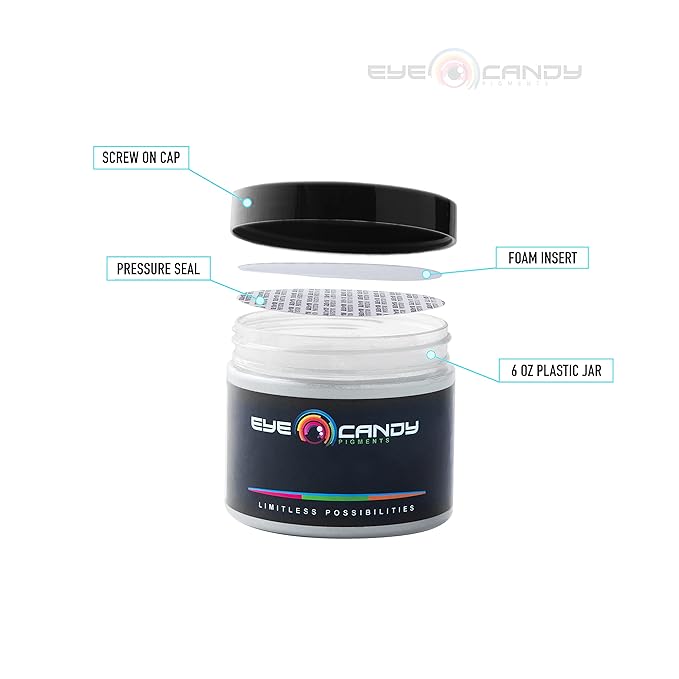 Mica Powder Pigment “Ghost Gold White” (50g) Multipurpose DIY Arts and Crafts Additive | Woodworking, Natural Bath Bombs, Resin, Paint, Epoxy, Soap, Nail Polish, Lip Balm